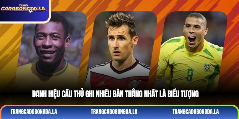 Danh hiệu cầu thủ ghi nhiều bàn thắng nhất là biểu tượng